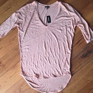 Express Peach Short Sleeve Tee